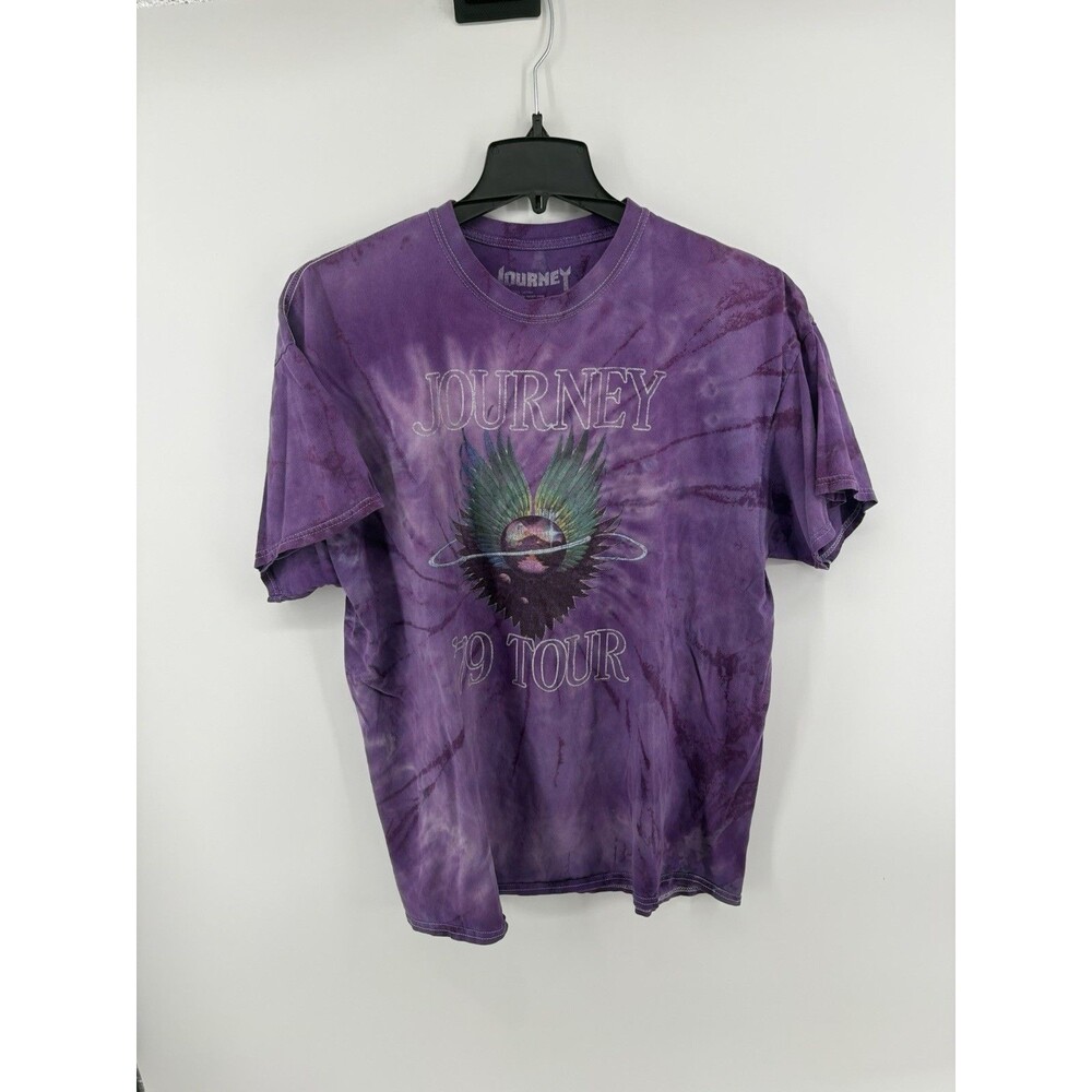 Journey '79 Tour Purple Tie Dye Band Graphic T-Shirt Men's Size 2XL